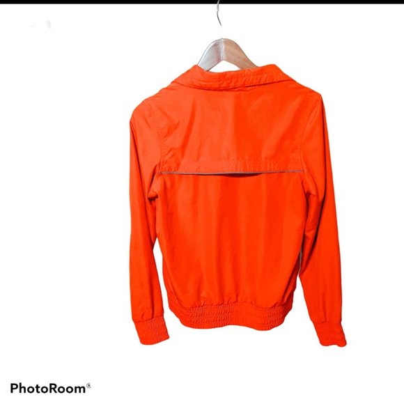 Nike Orange Mesh Lined Swoosh Full Zip Windbreaker - Picture 2 of 5